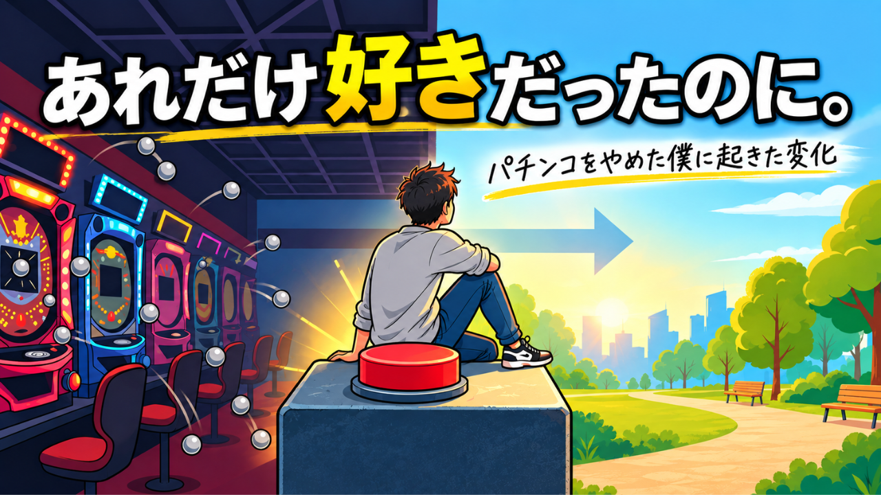 10年以上パチンコにハマった男性が生活の変化をきっかけにパチンコをやめたイメージ